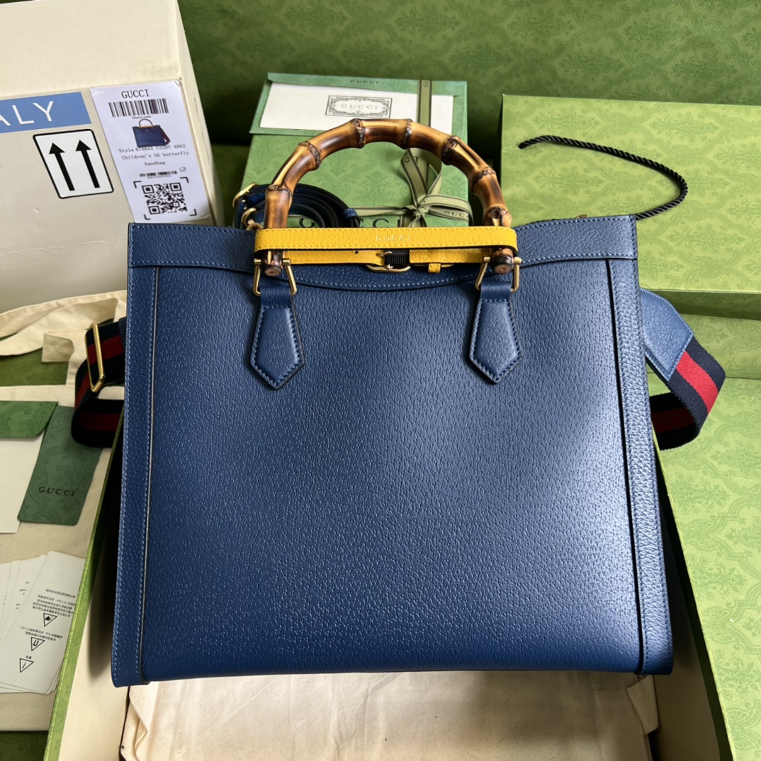 Gvc*1 diana medium tote bag blue 678842 - 35 x 30 x 14cm
