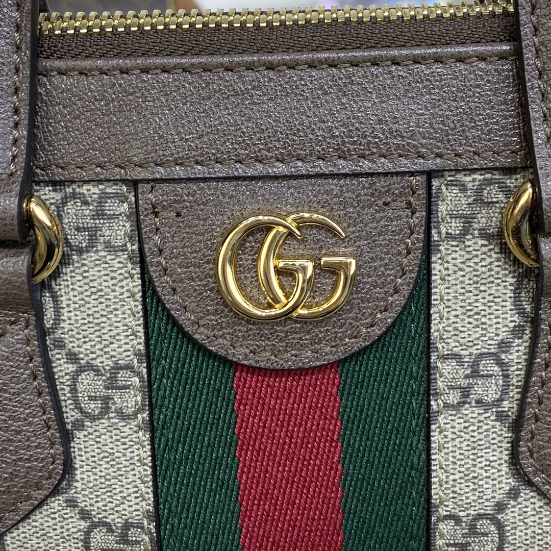 Gvc*1 ophidia small gg tote bag beige/ebony 547551 - 24 x 20.5 x 10.5cm