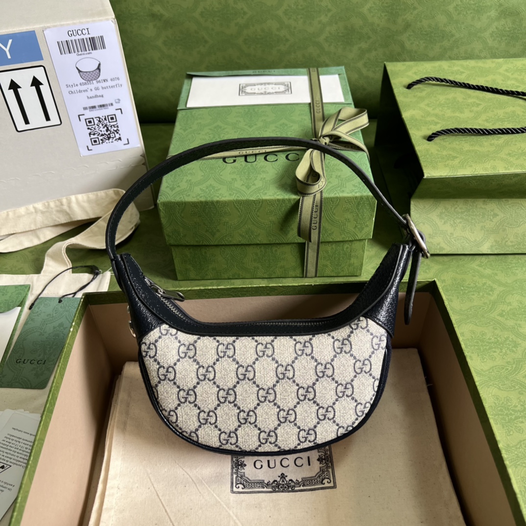 Gvc*1 ophidia gg mini bag black leather 658551 - 20x 15x5cm